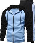 GXAMOY Men's 2 Pieces Tracksuits Running Sports Suits - Comfortable