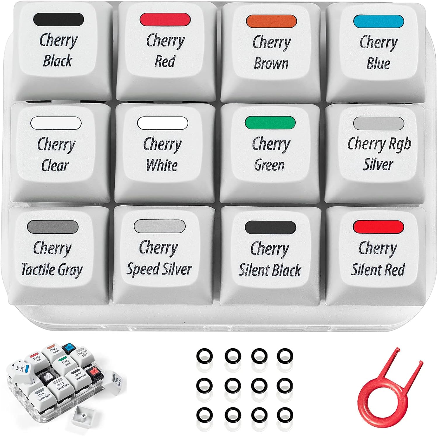 Cherry MX Switch Tester 12-Key Mechanical Keyboard Sampler Tool
