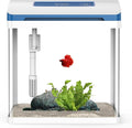 Betta Fish Tank 5 Gallon Glass Aquarium Starter Kit - Stylish Small