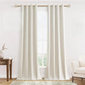 Cream Linen Blackout Curtains 108 Inches Long for Any Room