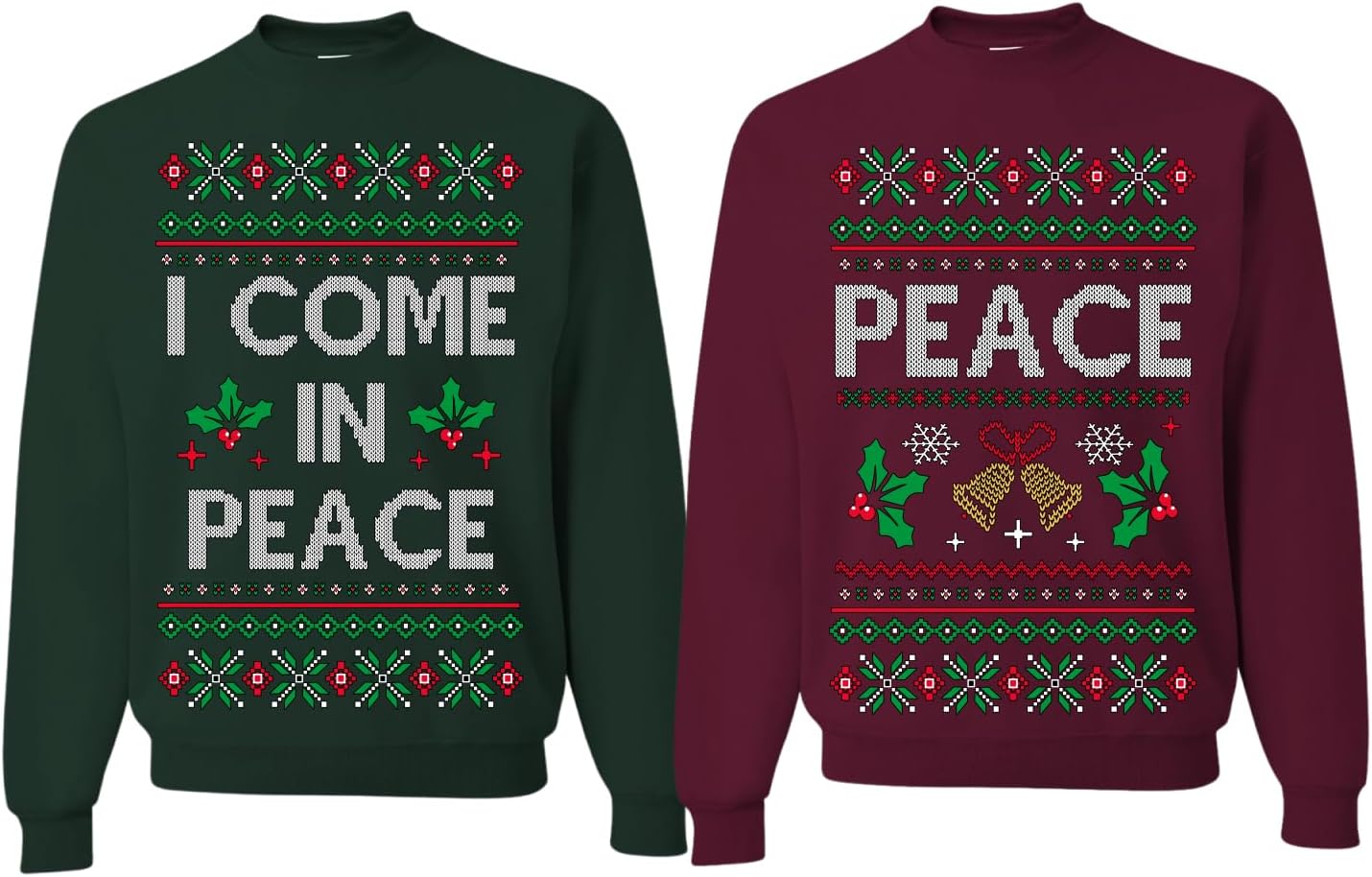 Funny Matching His and Hers Couples Sweatshirt for Christmas