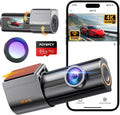 4K Dash Cam Front with WiFi and 170 Wide Angle - Clear Night Vision