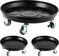 16 in Metal Plant Caddy 3-Pack - Heavy Duty Rolling Plant Stands