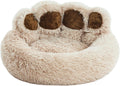 Jiupety Paw Shape Calming Pet Bed for Dogs & Cats, Large Size