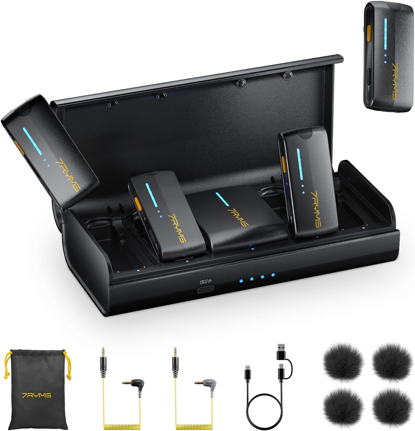 7RYMS iRay DW40 Wireless Microphone for Cameras and Phones