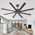 72 Inch Ceiling Fan with Remote Control for Indoor and Outdoor Use