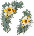 Ponatia Artificial Wedding Arch Flowers Pack of 2 - Lifelike Sunflower