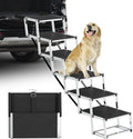 Dog Stairs for Large Dogs - DeerGym 6 Step Ramp for Car