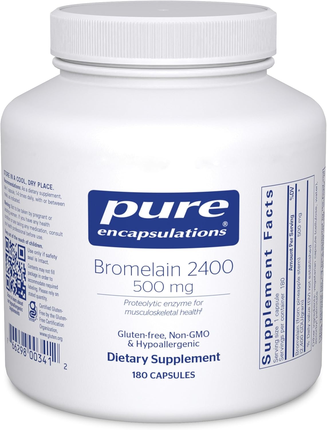 Pure Encapsulations Bromelain 500 mg for Digestive Support & Recovery