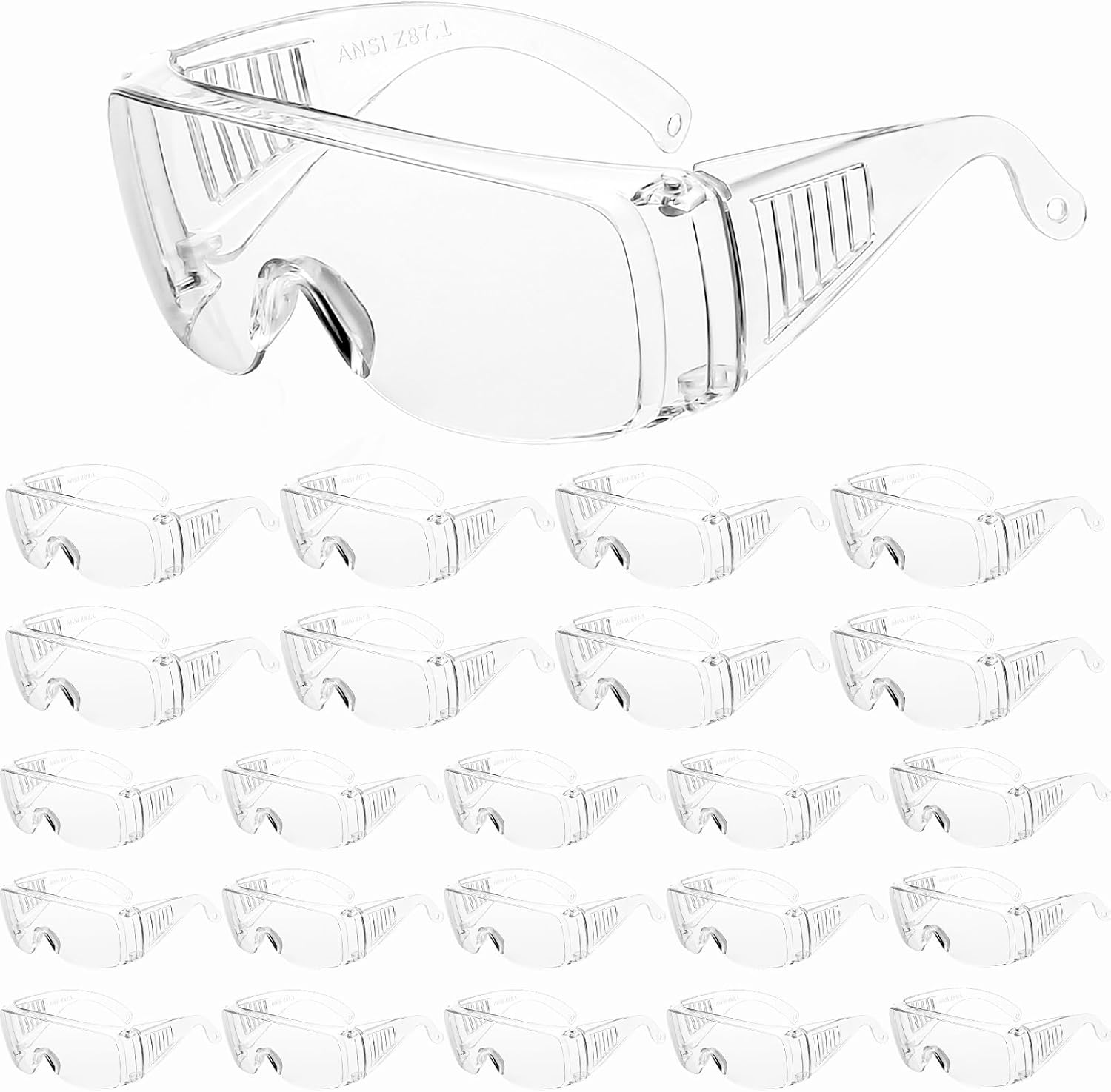 WFEANG Clear Safety Glasses - Lightweight Protective Eyewear