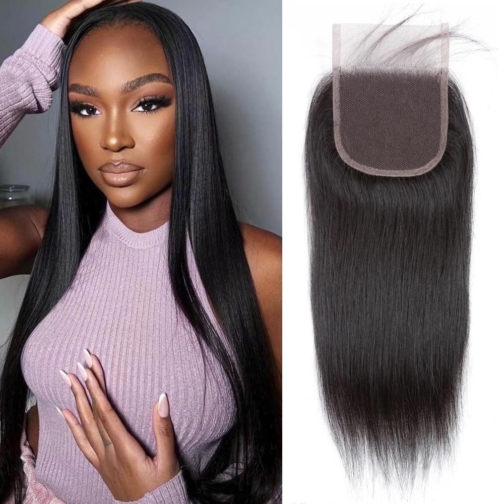 Selina 5x5 Closure Brazilian Straight Lace Closure for Hair