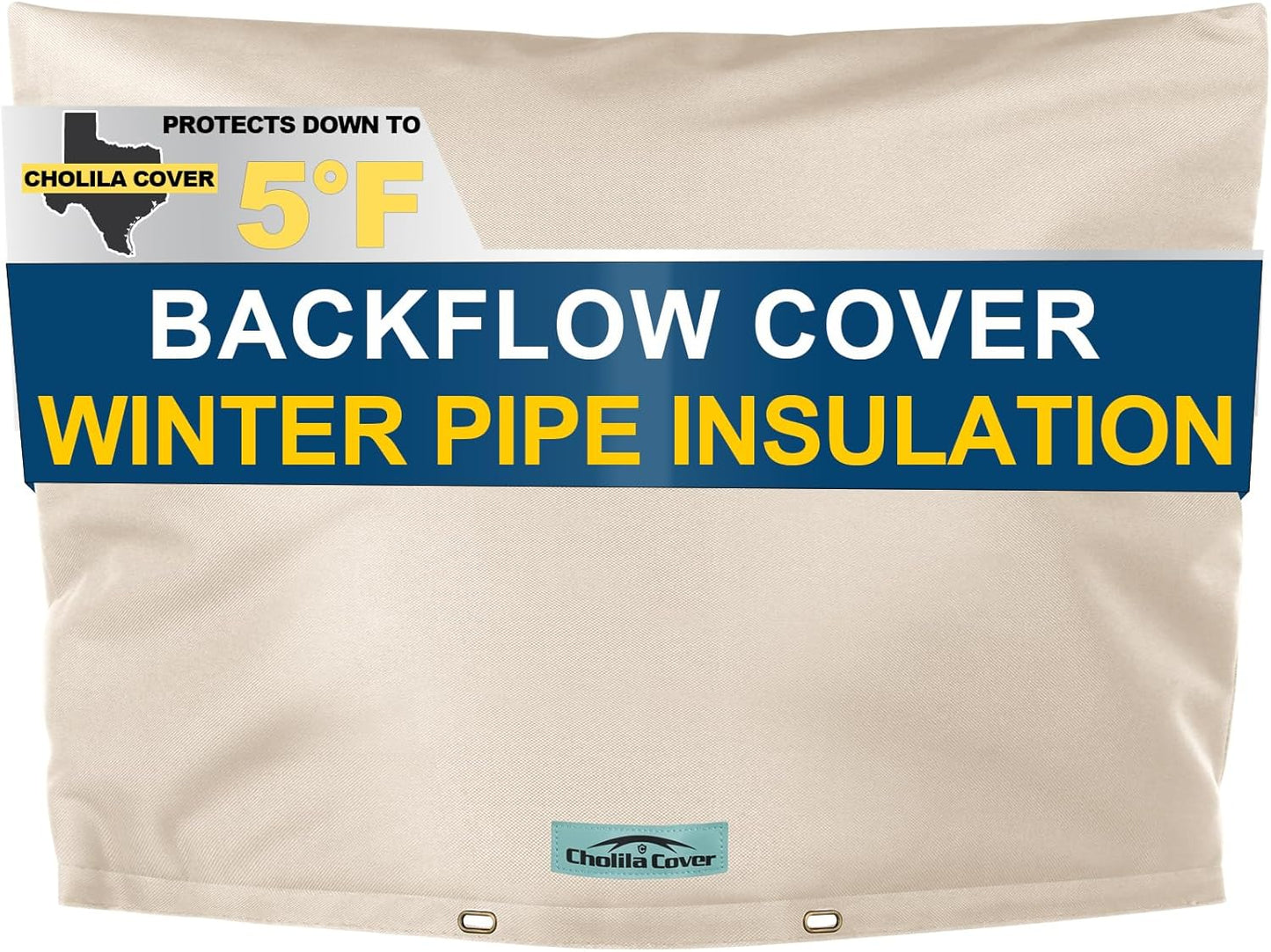 Backflow Preventer Cover Insulated for Winter Pipe Freeze Protection