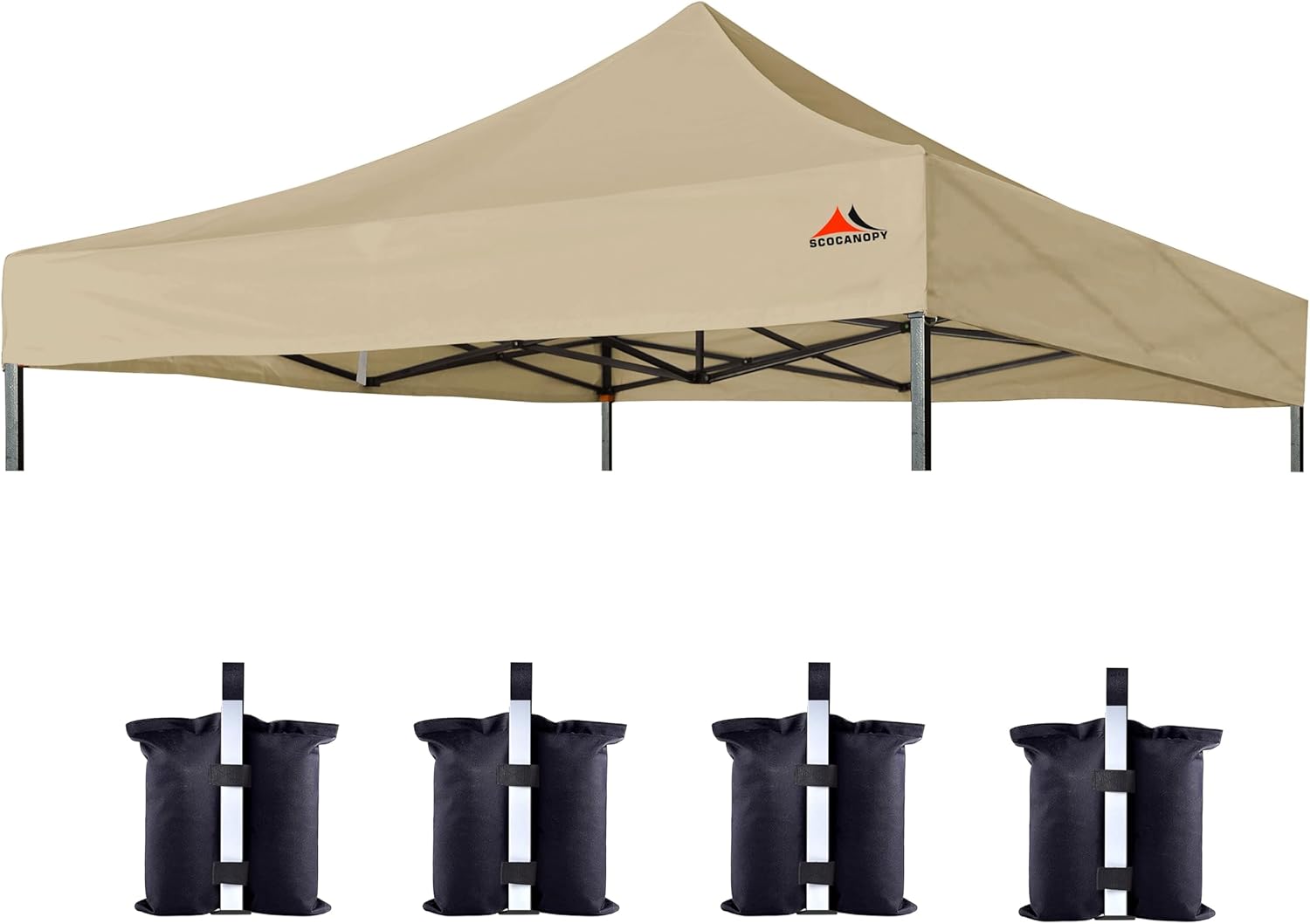 SCOCANOPY 10x10 Canopy Replacement Top for Standard Frames
