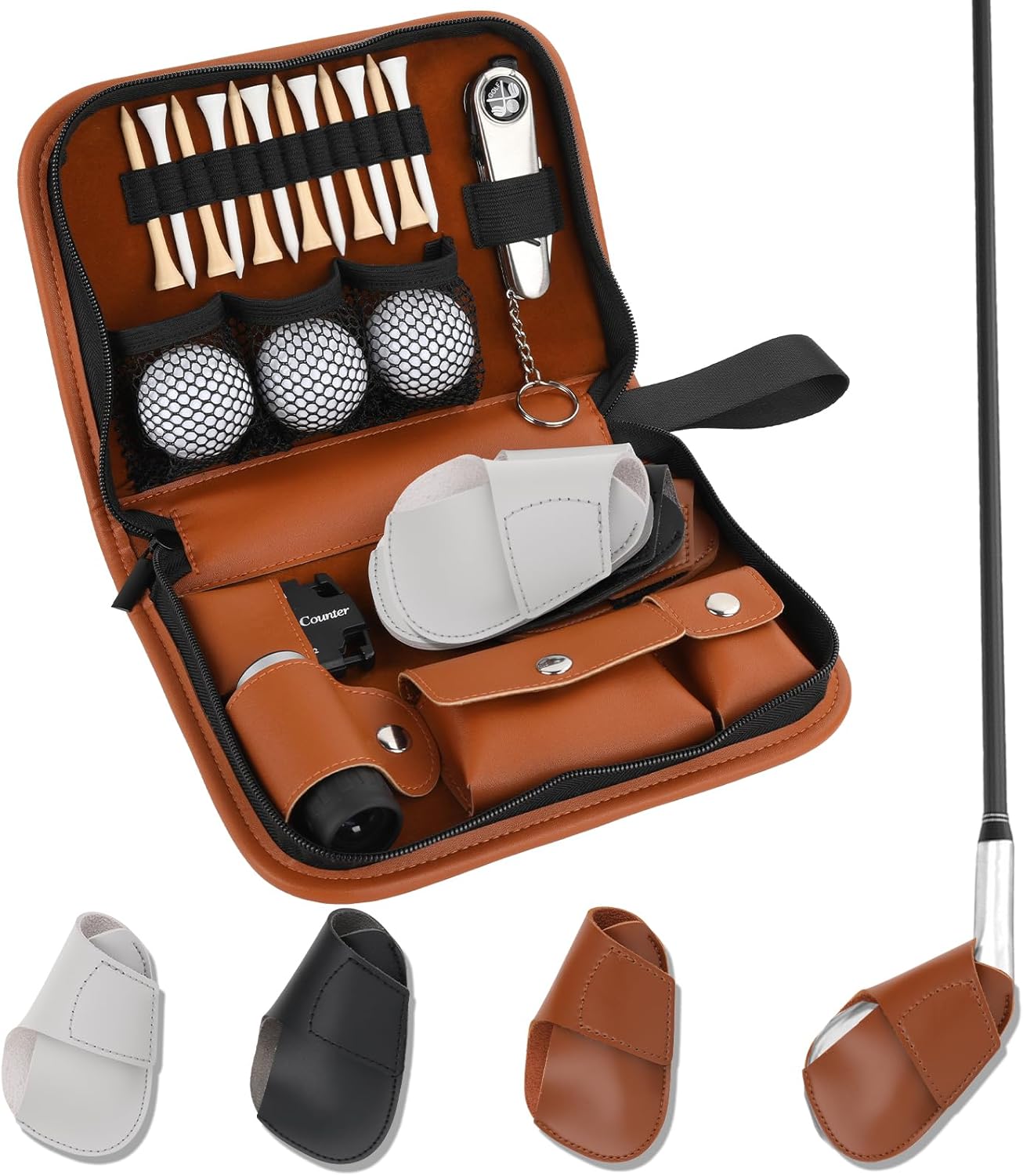 Golf Accessories Kit with High-Grade Handbag for Enthusiasts