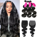 12A Human Hair Bundles with 4x4 HD Lace Closure - Natural Body Wave