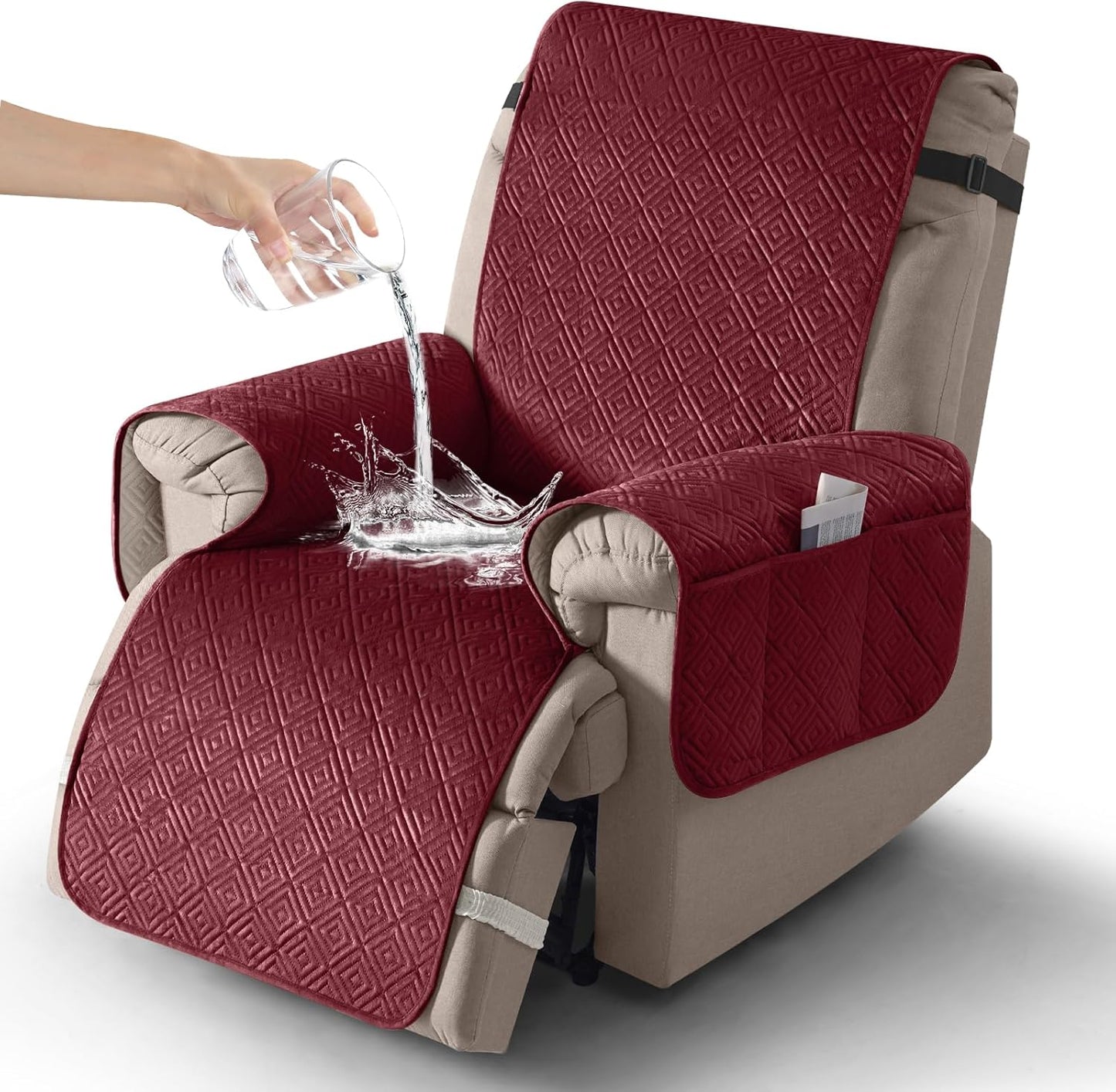 Timeles Velvet Recliner Chair Cover: Waterproof & Stylish Protection