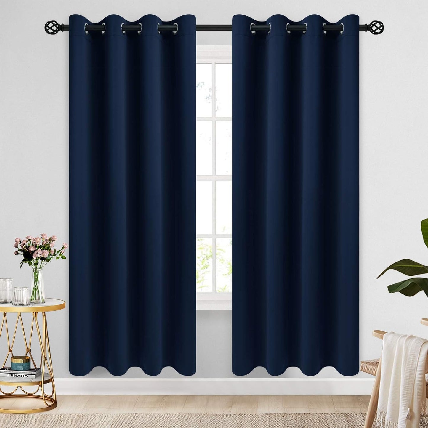 COSVIYA Grommet Blackout Curtains for Bedroom and Living Room