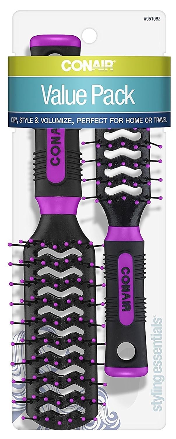 Conair Pro Vent Detangling Hairbrush Duo