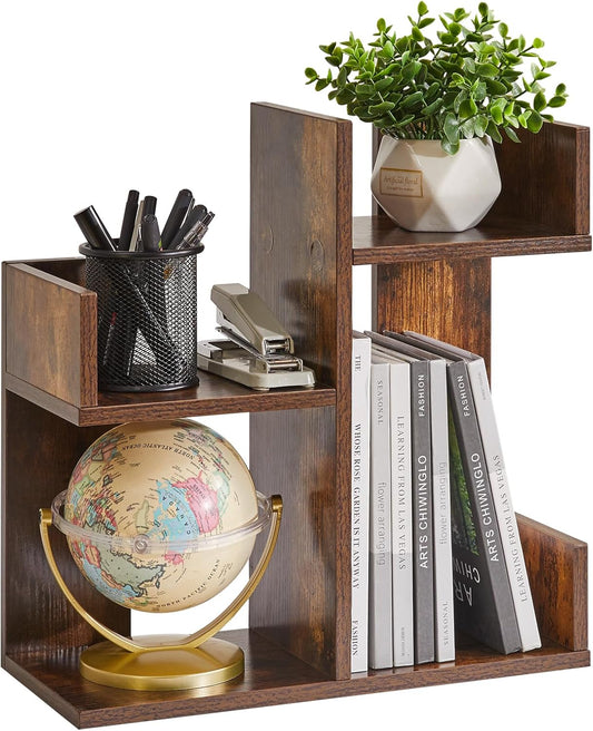Book Display Shelf Small Desk Organizer for Stylish Spaces