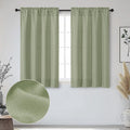 Airy Sage Green Curtains Set - 45 Inch Length