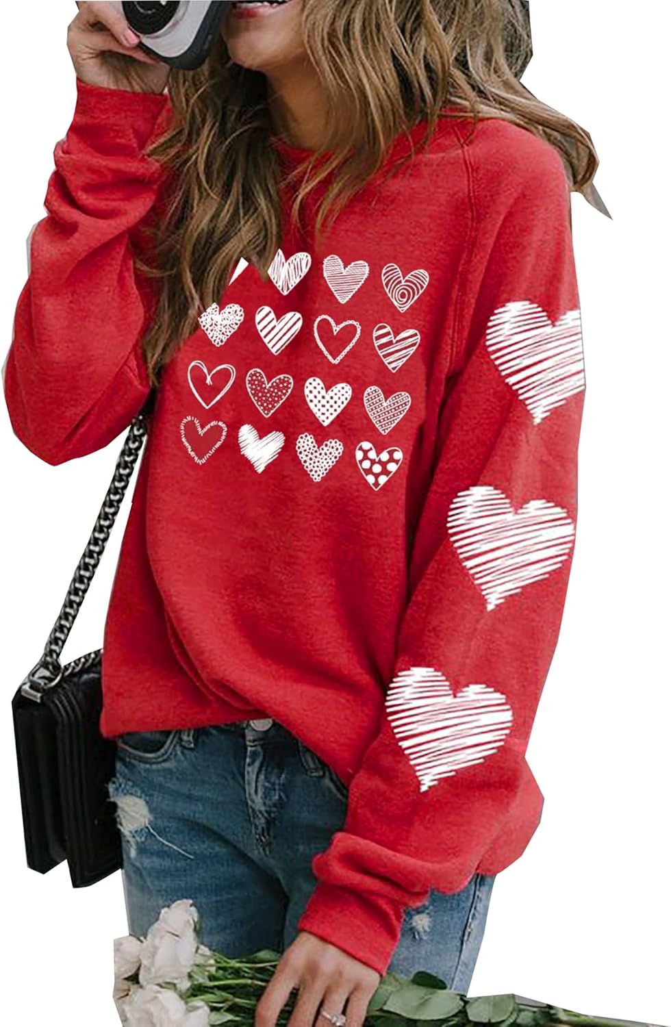 Love-filled Raglan Sweatshirt
