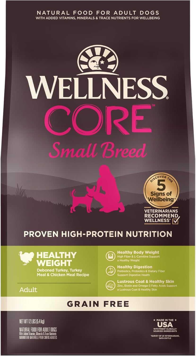 Wellness CORE Dry Dog Food for Small Breeds, Grain-Free Recipe