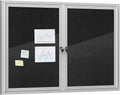 48 in x 34 in Enclosed Bulletin Board - Lockable Outdoor Noticeboard