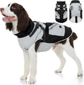 Dog Winter Jacket for Large Dogs - Waterproof Warm Coat with Harness