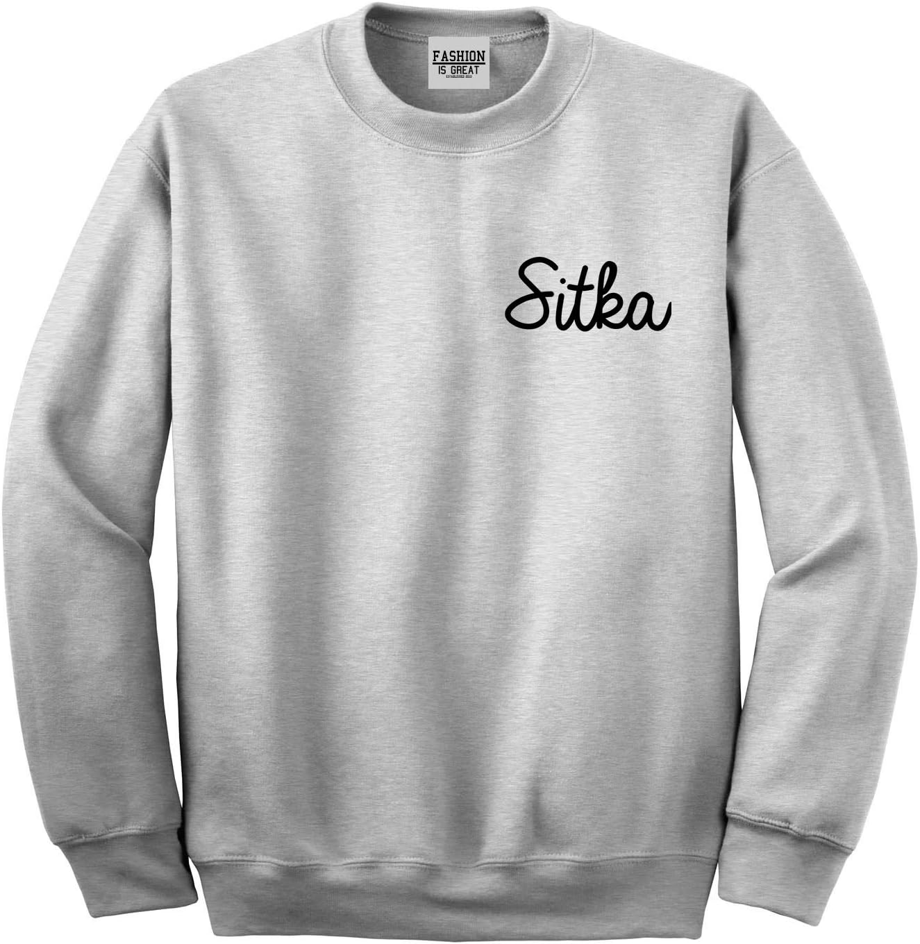 Cozy Sitka AK Script Sweatshirt - Unisex Style