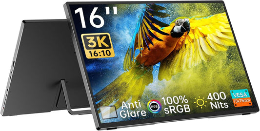 Intehill 3K Portable Monitor - Crisp Clarity on-the-Go