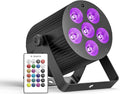 Rechargeable Stage Lights 60W LED RGBWA+UV Par Can - Portable Uplight