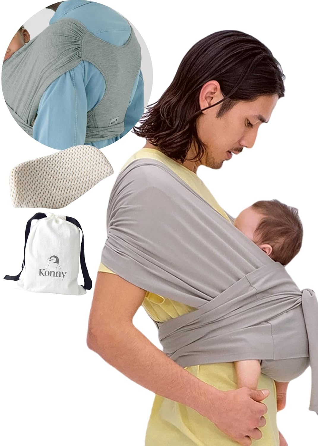 Konny Baby Carrier Flex SoftBreeze - Adjustable Baby Wrap Sling
