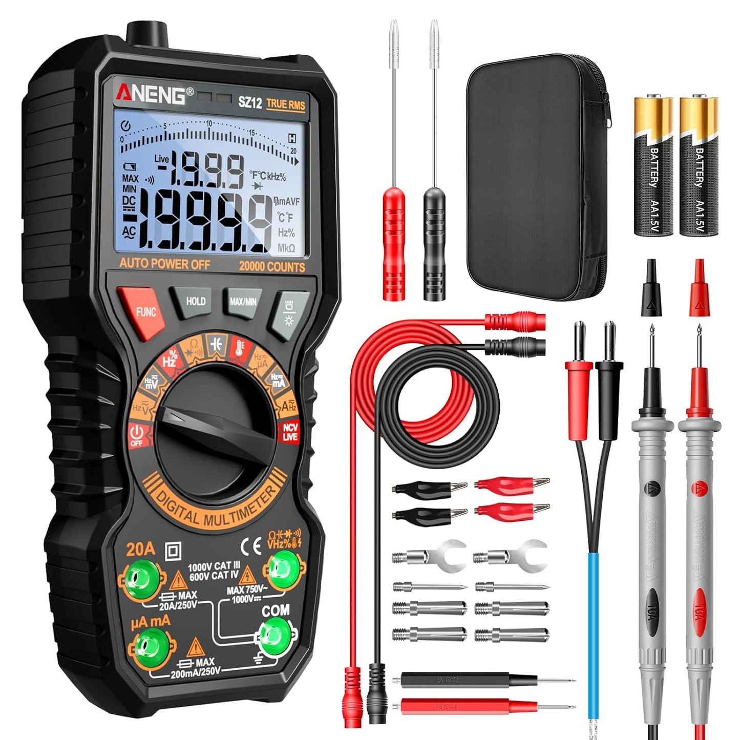 ANENG Multimeter with 20000 Counts for Accurate Measurements