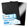 Art3d ABS Plastic Sheets 1/16 in 24x36 2-Pack - Rigid Thermoformable