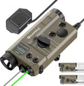 Mlok and Picatinny Mounted Tactical Flashlight Green Laser IR Combo