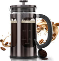 French Press Coffee Maker 34 Ounce Borosilicate Glass - Smooth Taste