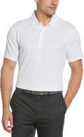 PGA Tour Men's Airflux Solid Mesh Golf Polo - Cool Performance