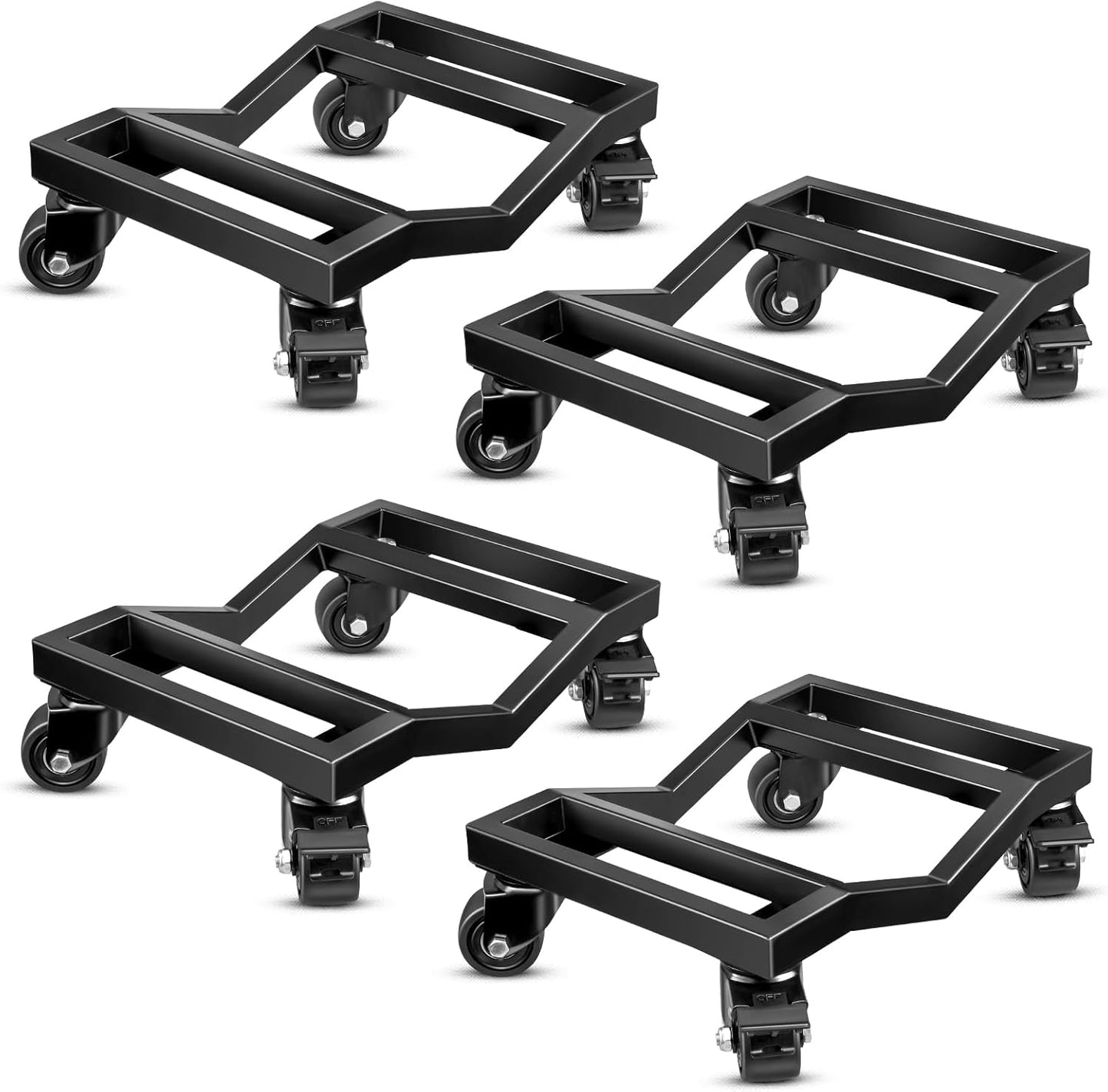 KEDSUM Car Dolly Set of 4 for Easy Vehicle Movement and Safety