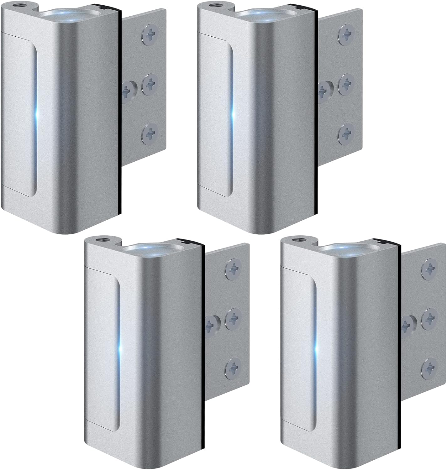 4 Pack Home Security Door Lock for Inward Swinging Doors
