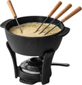 Fondue Pot Set Party Pro - Cast Iron Fondue Set for Gatherings