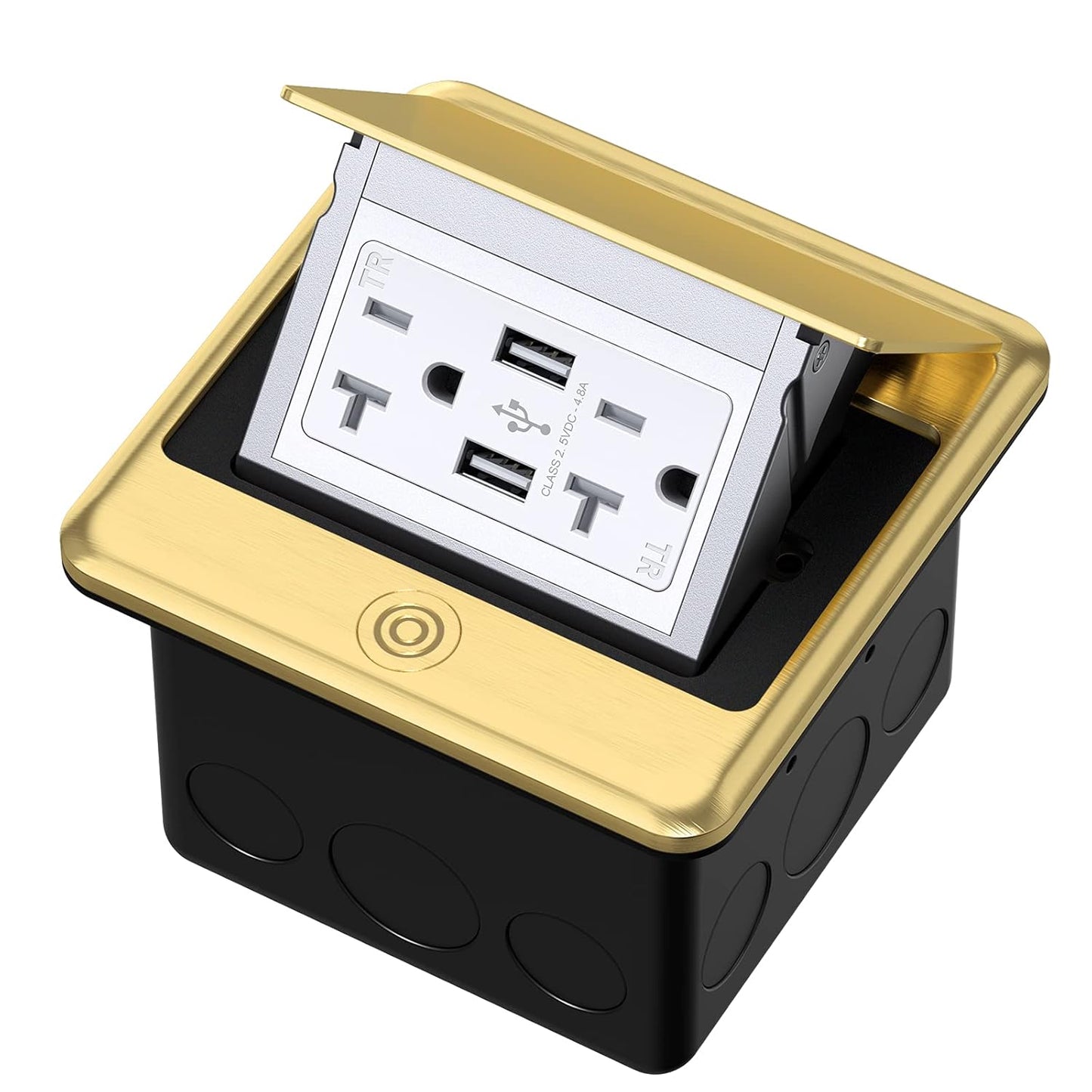 KYHSHJ Pop-up Floor Power Outlet Box with USB Charging Ports
