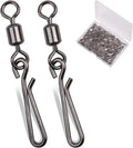 Fishing Clips Swivels Snaps Kit - Quick Lock Rotating Swivels