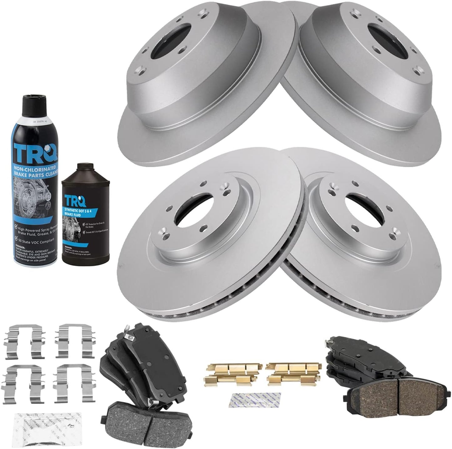 TRQ Brake Pad & Rotor Kit for 2015-2020 Kia Sedona - Premium Quality