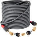 Super Flexible Pressure Washer Hose 50FT - Kink Resistant Extension