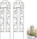 Metal Garden Trellis 60in 5ft for Climbing Plants - Heavy-Duty Support