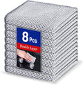 Multipurpose Wire Dishwashing Rag 8 PCS - Non-Scratch Steel Mesh Cloth