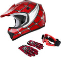 XFMT DOT Youth Motocross Offroad Street Dirt Bike Helmet with Goggles