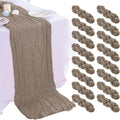 16PCS Nude Cheesecloth Table Runner 10FT Table Runner - Boho Linen