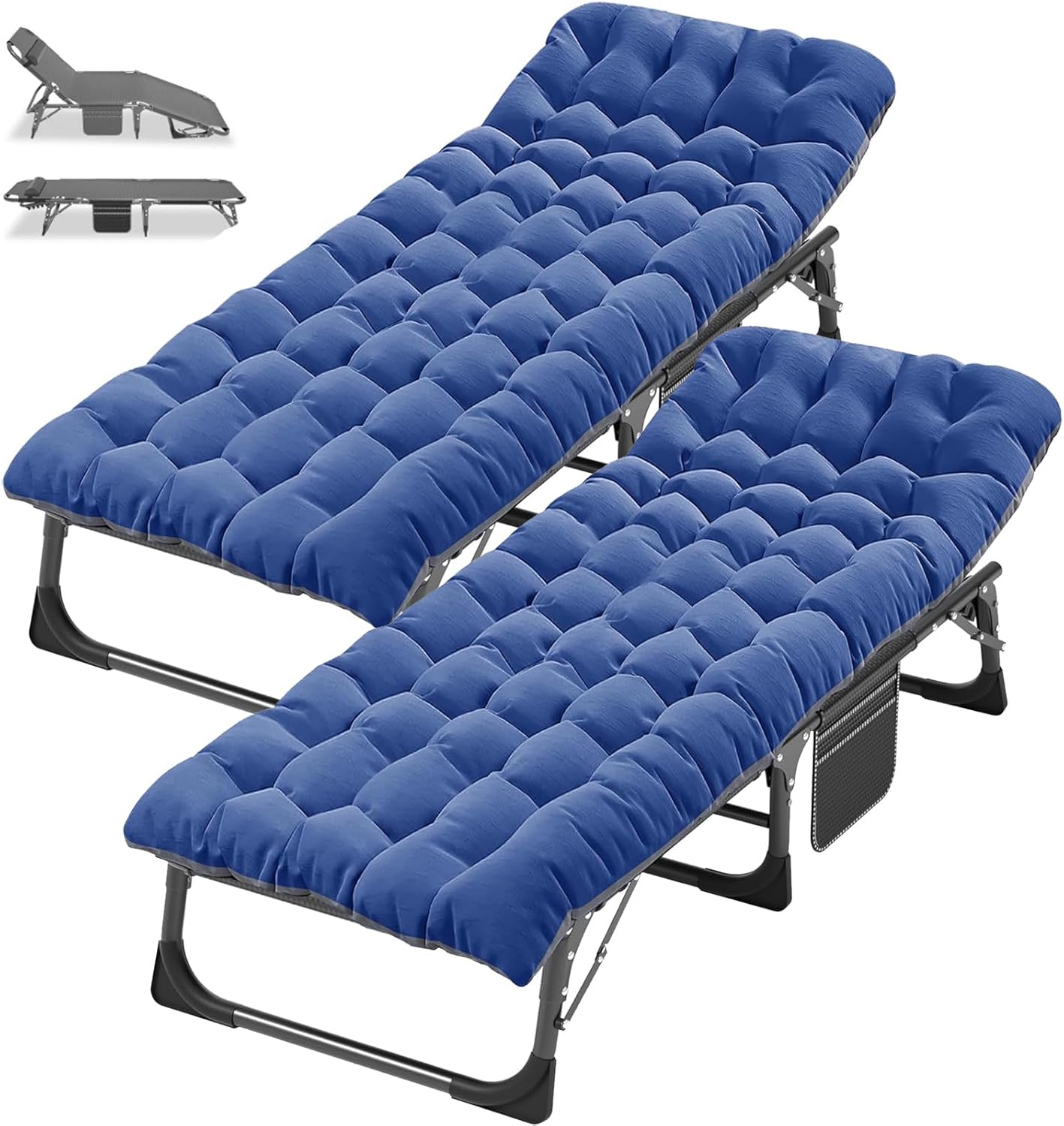 DoCred Folding Camping Cot with Mattress for Outdoor Comfort