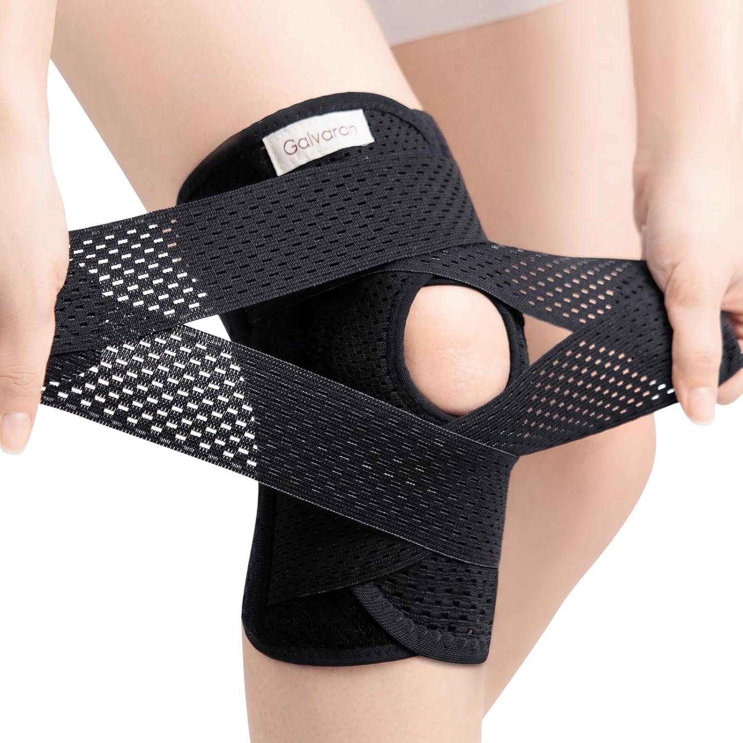 Galvaran Knee Brace with Side Stabilizers for Pain Relief